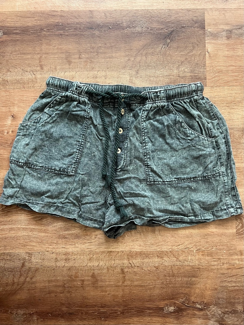 Free People Westmoreland Linen Blend Pull On Shorts Size XL NWOT RT $78